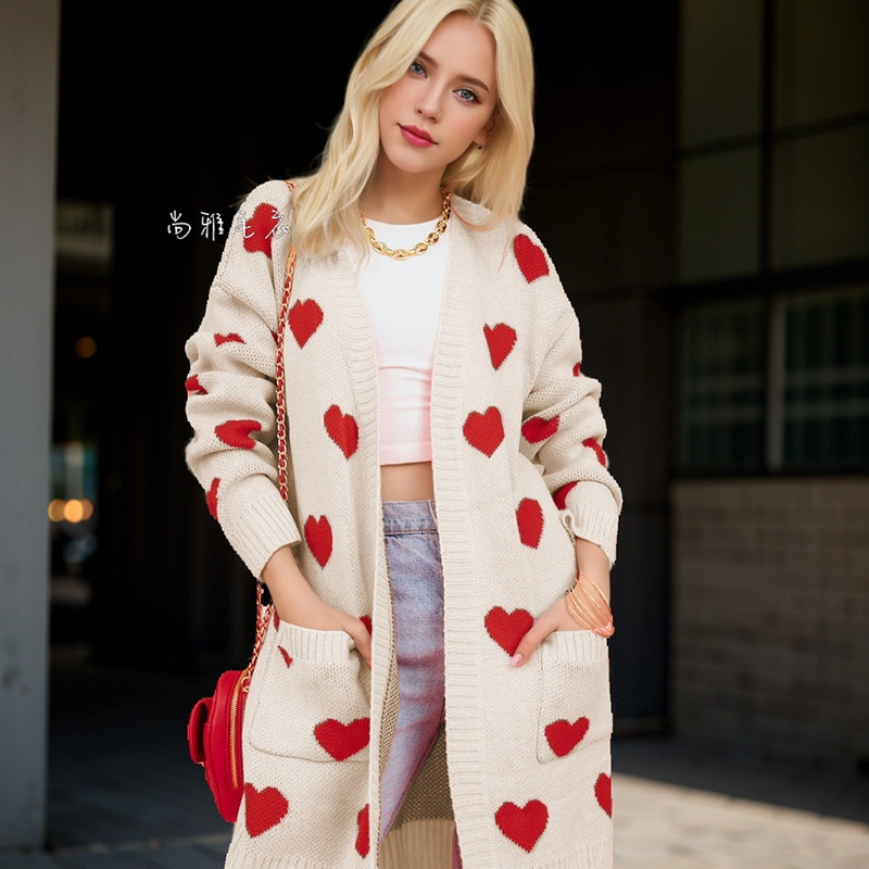 Women's Loose Knit Cardigan Sweater Plus Size Slouchy