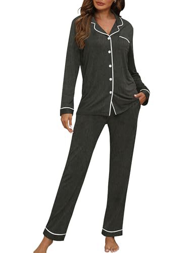 Women's Cuban Collar Polka Dot Print Long Sleeve Shirt Set