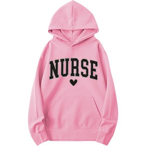 Women's Nurse Heart Print Casual Sweatshirt