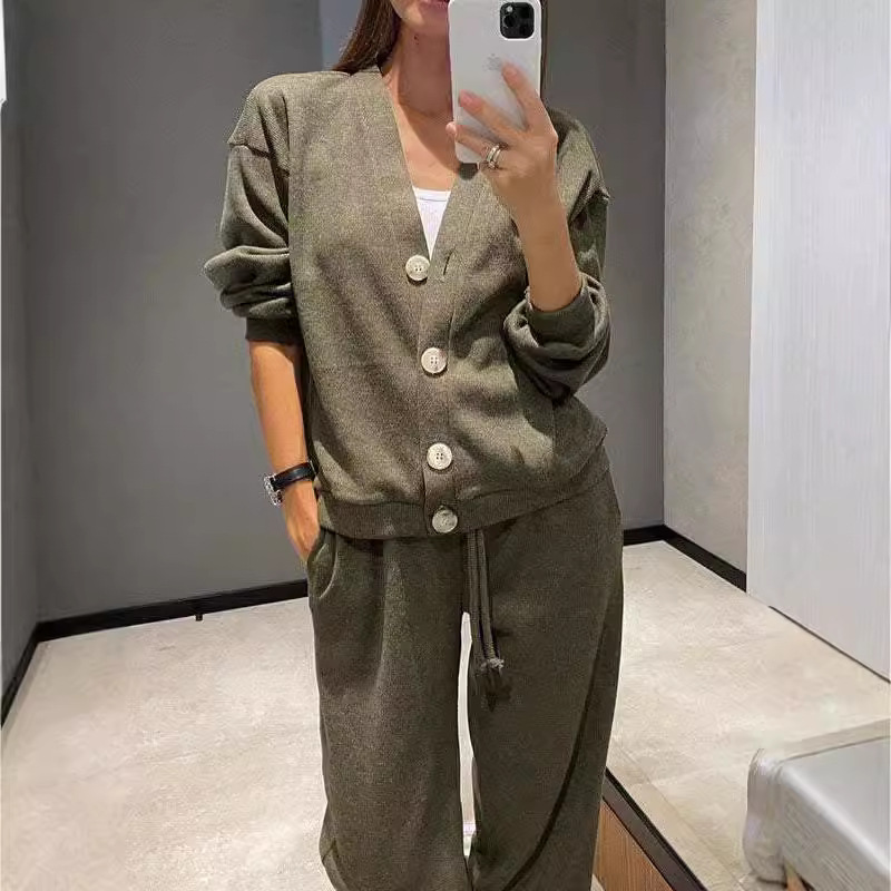 Casual Comfort Jacket Cardigan and Sweatpants Set