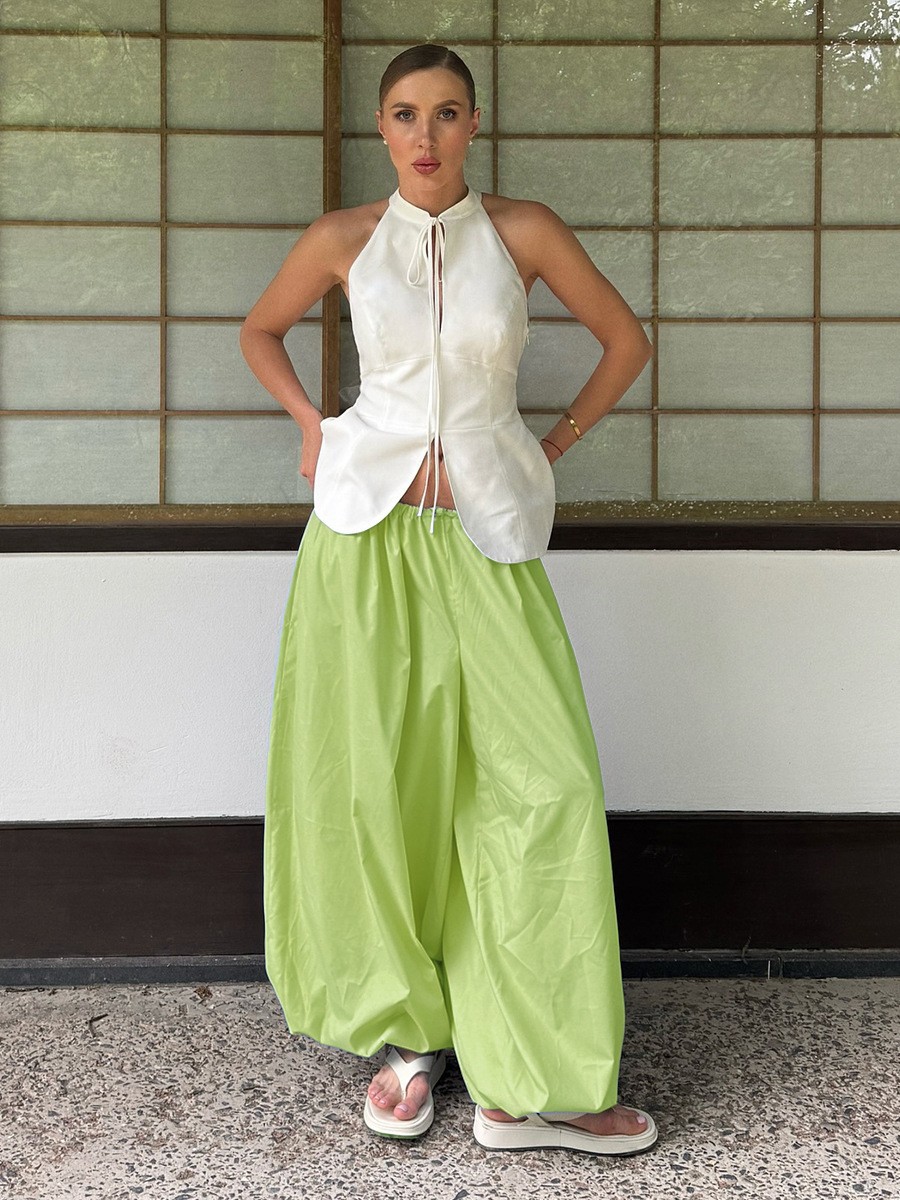 Lantern Pants Streetwear Wide-Leg Loose Casual Trousers