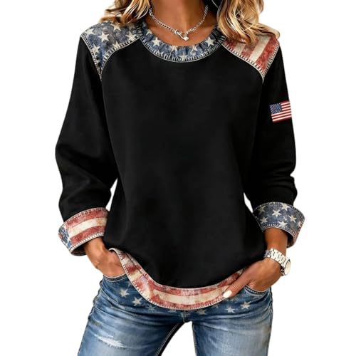 Women's American Eagle Print Crewneck Sweatshirt