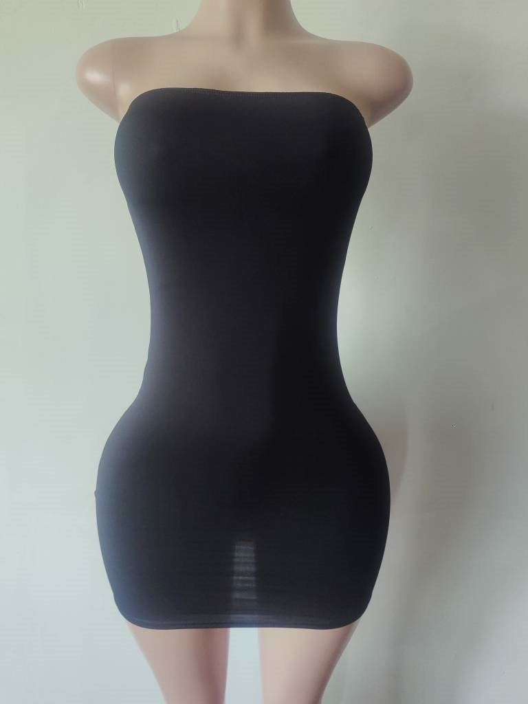 Sleeveless Strapless Bodycon Mini Dress Slim Fit