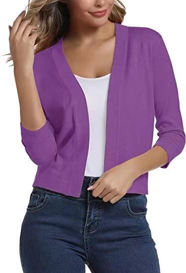 Women's Elegant Short Knit Cardigan Sweater