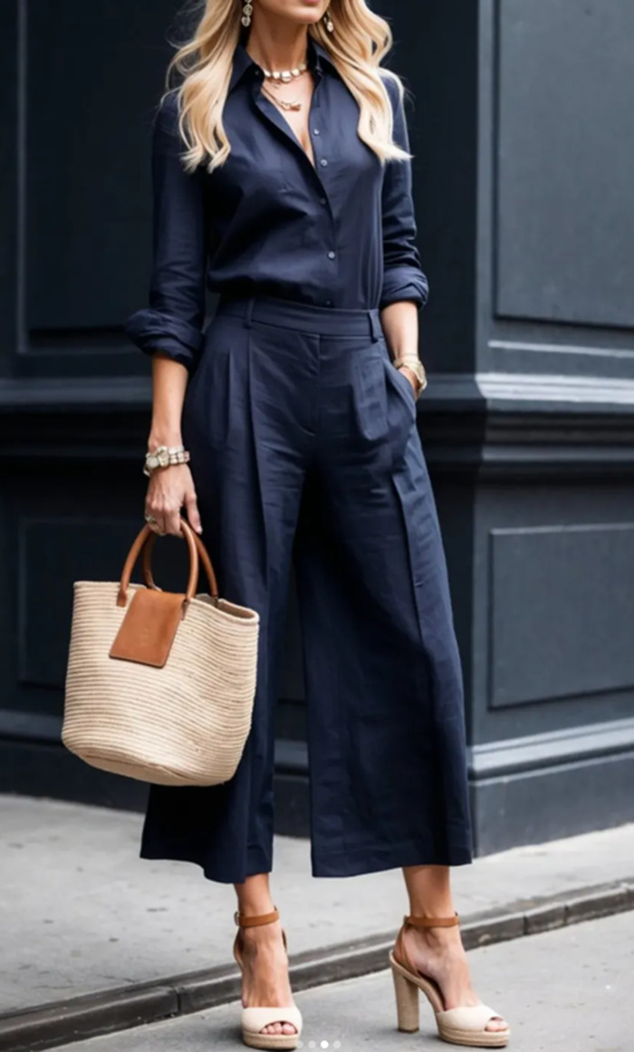 Women's Casual Commuter Cardigan & Pants Set Long Sleeve Solid Color