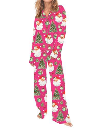 Women's Cuban Collar Print Long Sleeve Shirt Set