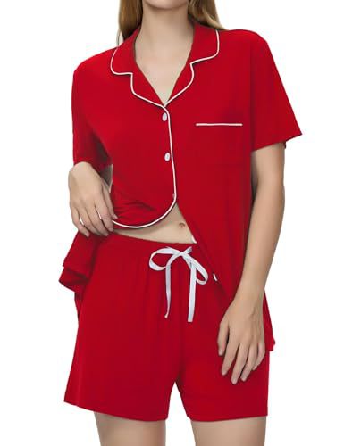 Women's Cuban Collar Short Sleeve Button Set