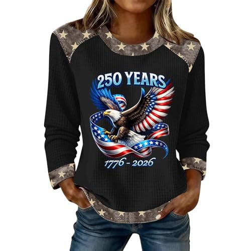 Women's Eagle Letter Print Crewneck Sweatshirt