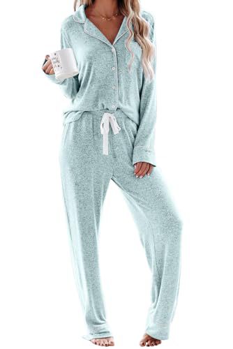 Women's Cuban Collar Printed Long Sleeve Button Set