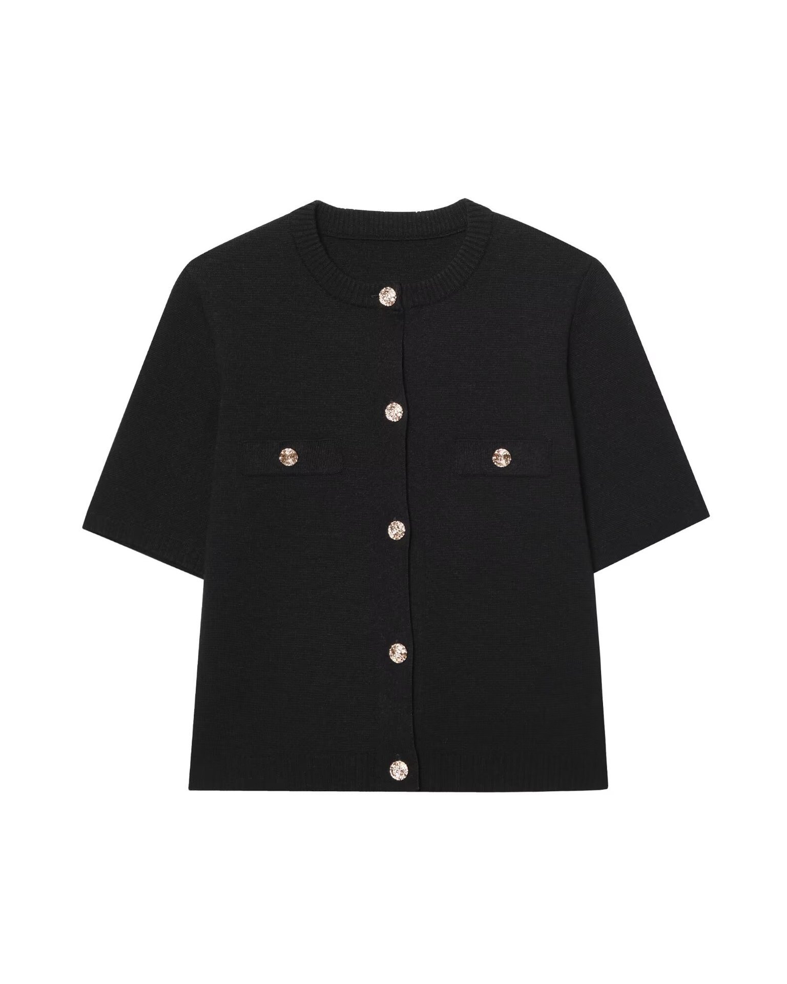 Women's Short Sleeve Knit Top and Skirt Set