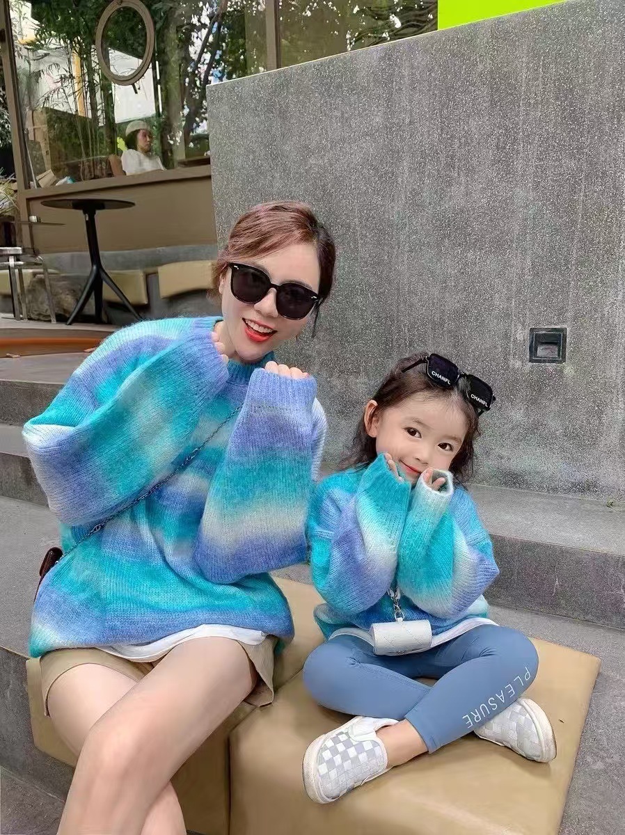 Trendy Color-Block Lazy Style Women's Sweater