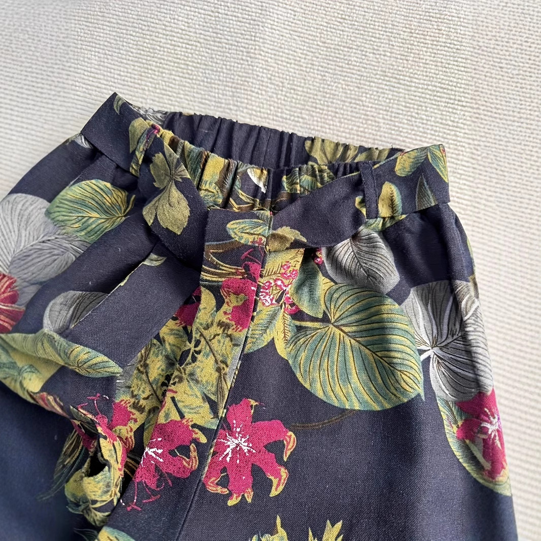 Bohemian Cotton-Linen Wide-Leg Beach Pants