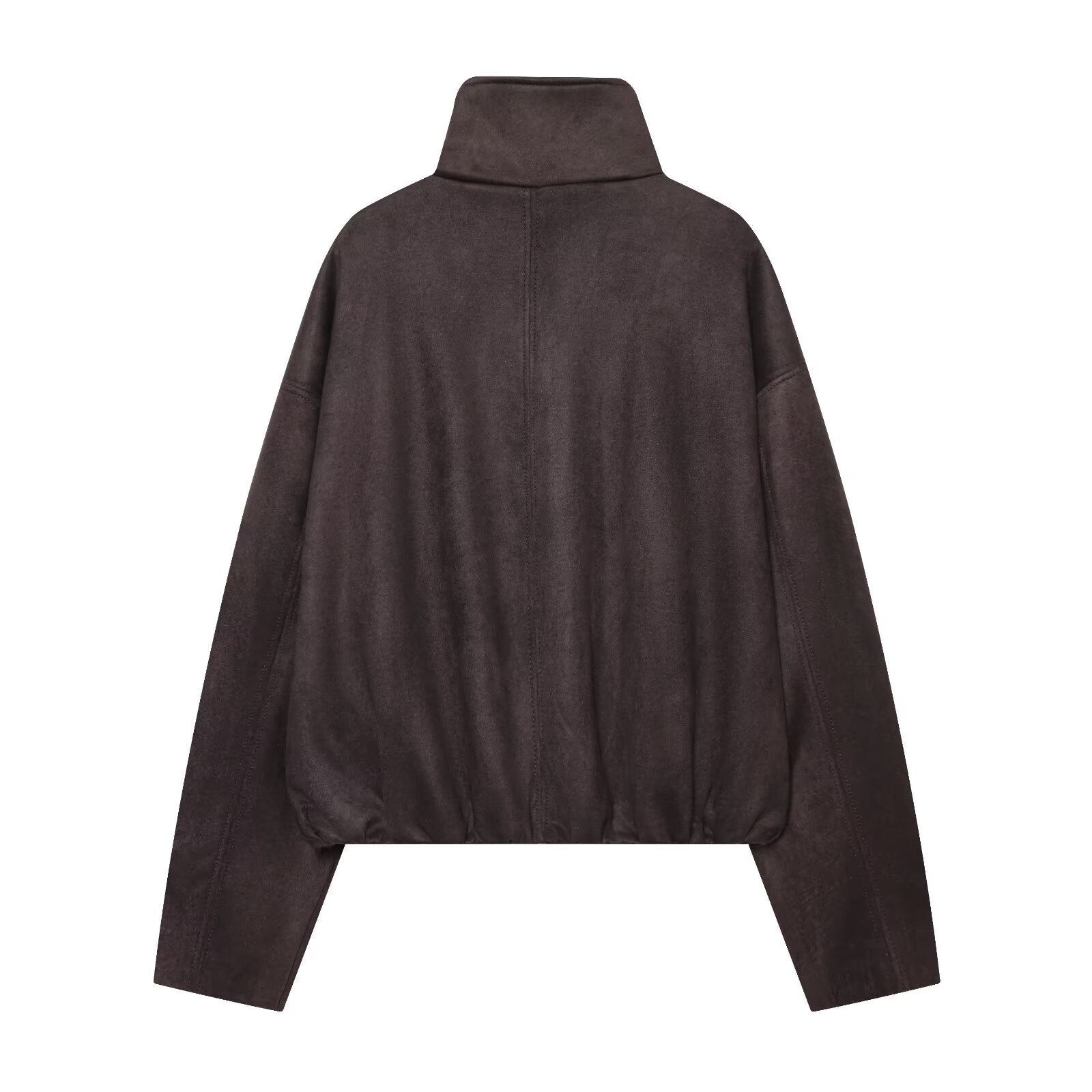 Women's Batwing Sleeve Suede-Feel Casual Jacket
