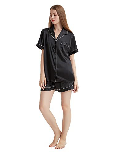 Women's Cuban Collar Short Sleeve Button Set