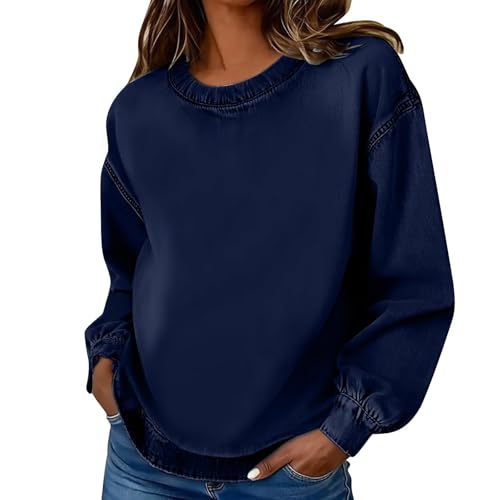 Women's Leopard Print Crewneck Sweatshirt Waffle Knit Long Sleeve