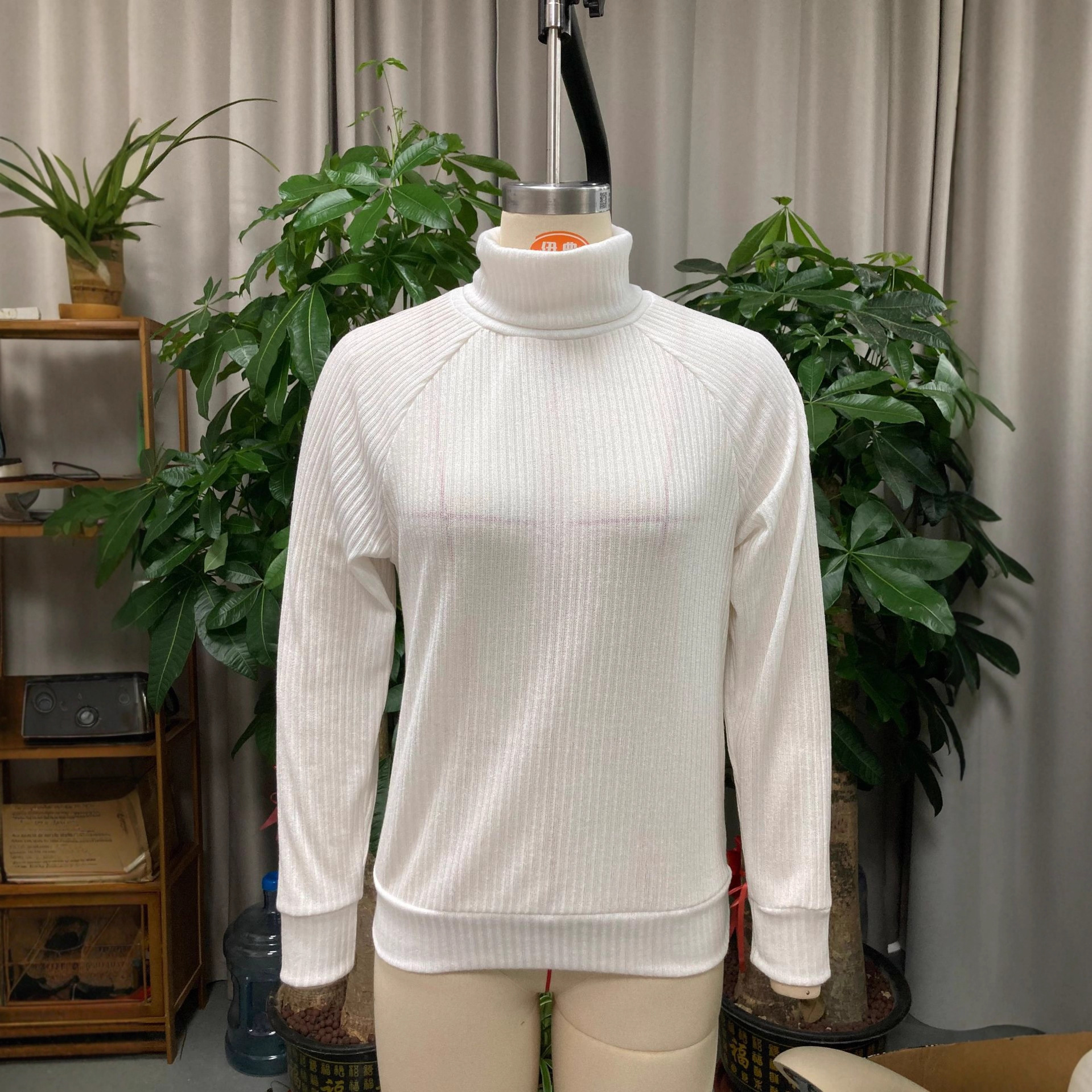 Women's Turtleneck Knit Sweater Long Sleeve Pullover Top