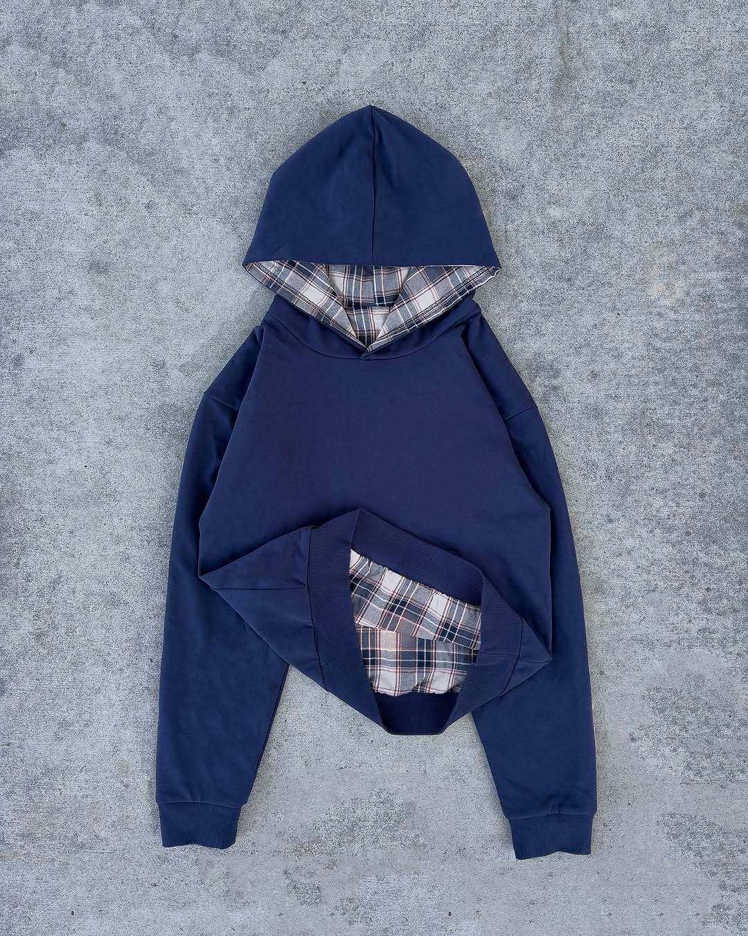 American High Street Reversible Plaid Hoodie