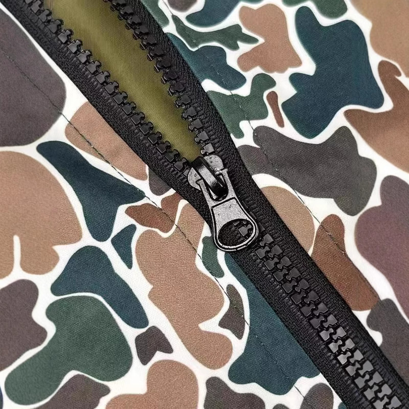 Women's Camo Hooded Zip-Up Sweatshirt Jacket with Pockets