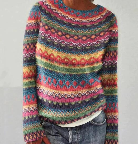 Women's Mystic Ancient Tribal Print Crewneck Sweatshirt