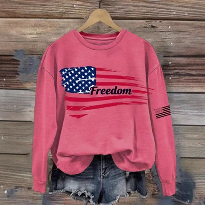 Women's American-Style Freedom Graphic Crewneck Sweatshirt