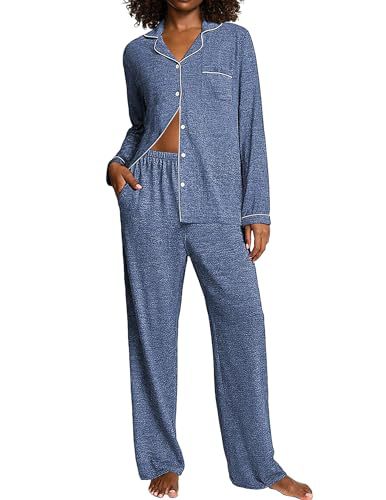 Women's Cuban Collar Printed Long Sleeve Shirt Set Casual Minimalist