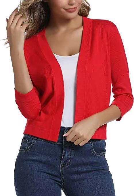 Women's Elegant Short Knit Cardigan Sweater