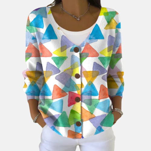 Casual Long-Sleeve Open-Front Cardigan Sweater