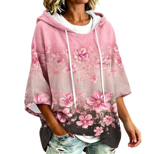 Colorful Striped 3D Print Loose Fit Hoodie