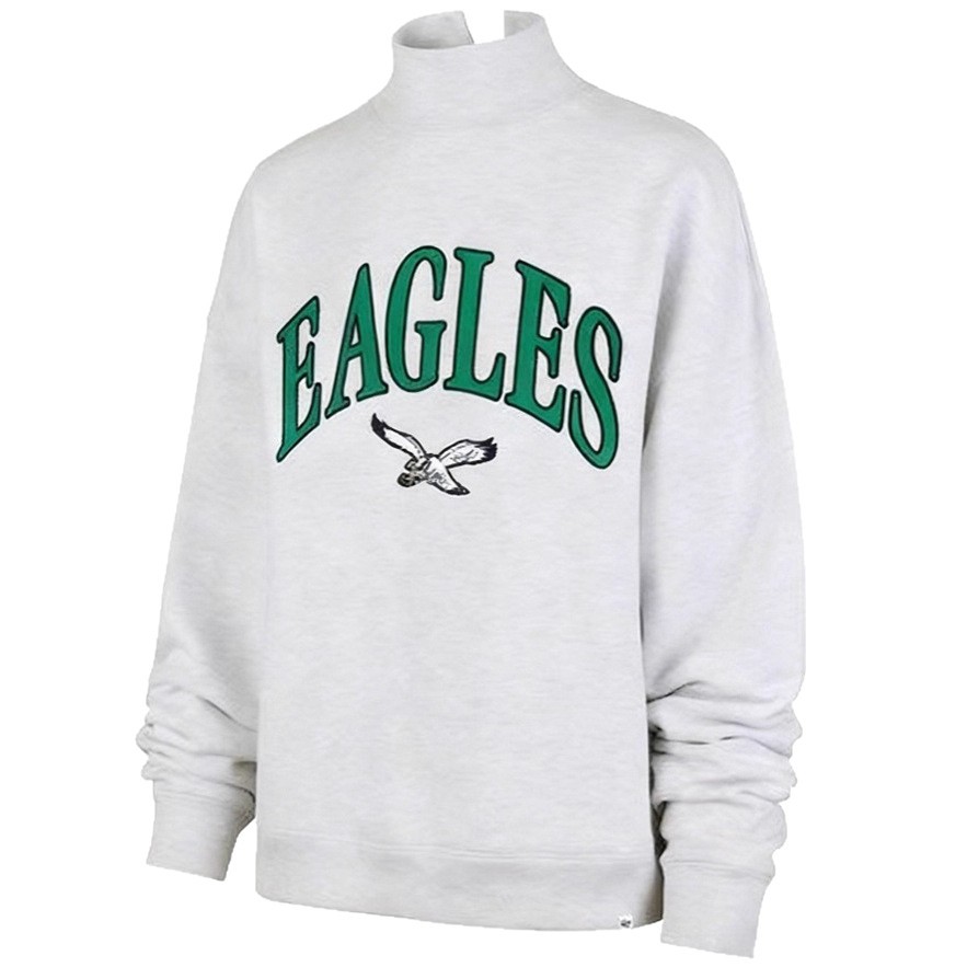 Unisex Embroidered High Neck Long Sleeve Sweatshirt