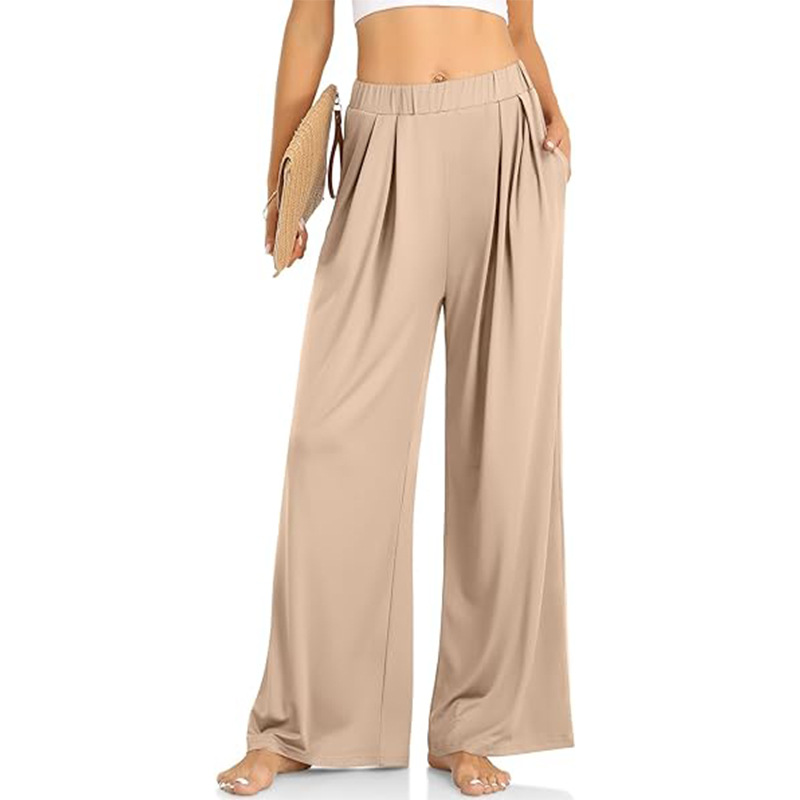 Women's Loose Wide-Leg Yoga Pants Straight-Leg Casual Lounge Pants