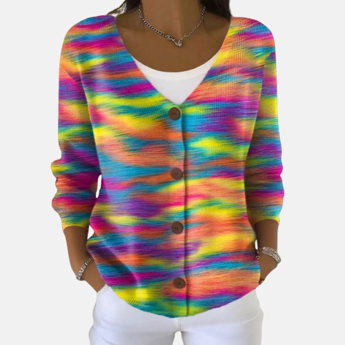 Casual Long-Sleeve Open-Front Cardigan Sweater