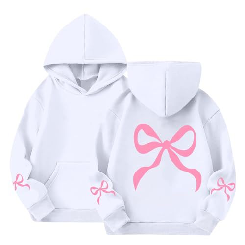 Women's Bow Ribbon Print Hoodie