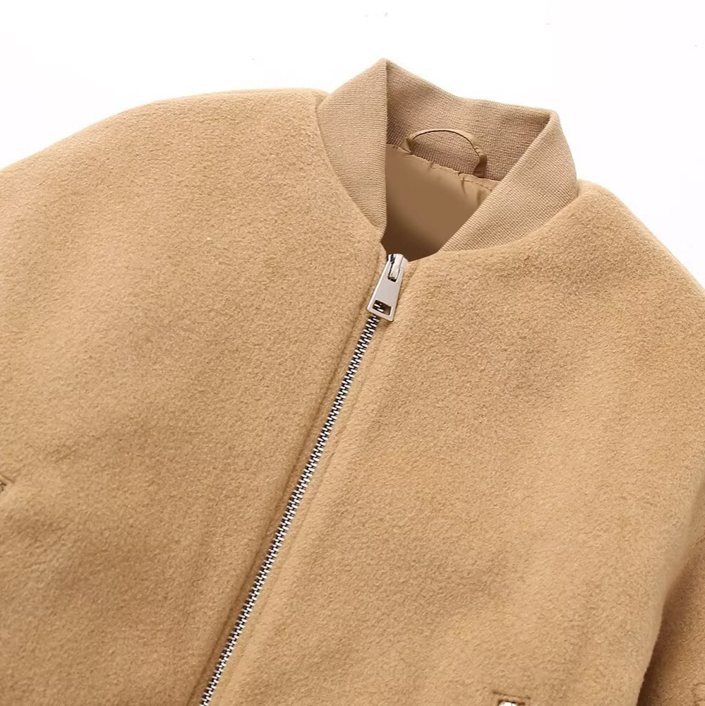 Women's Cropped Long-Sleeve Zip Jacket