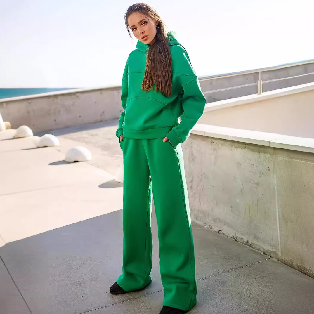 Women's Two-Piece Hoodie and Pants Tracksuit Set