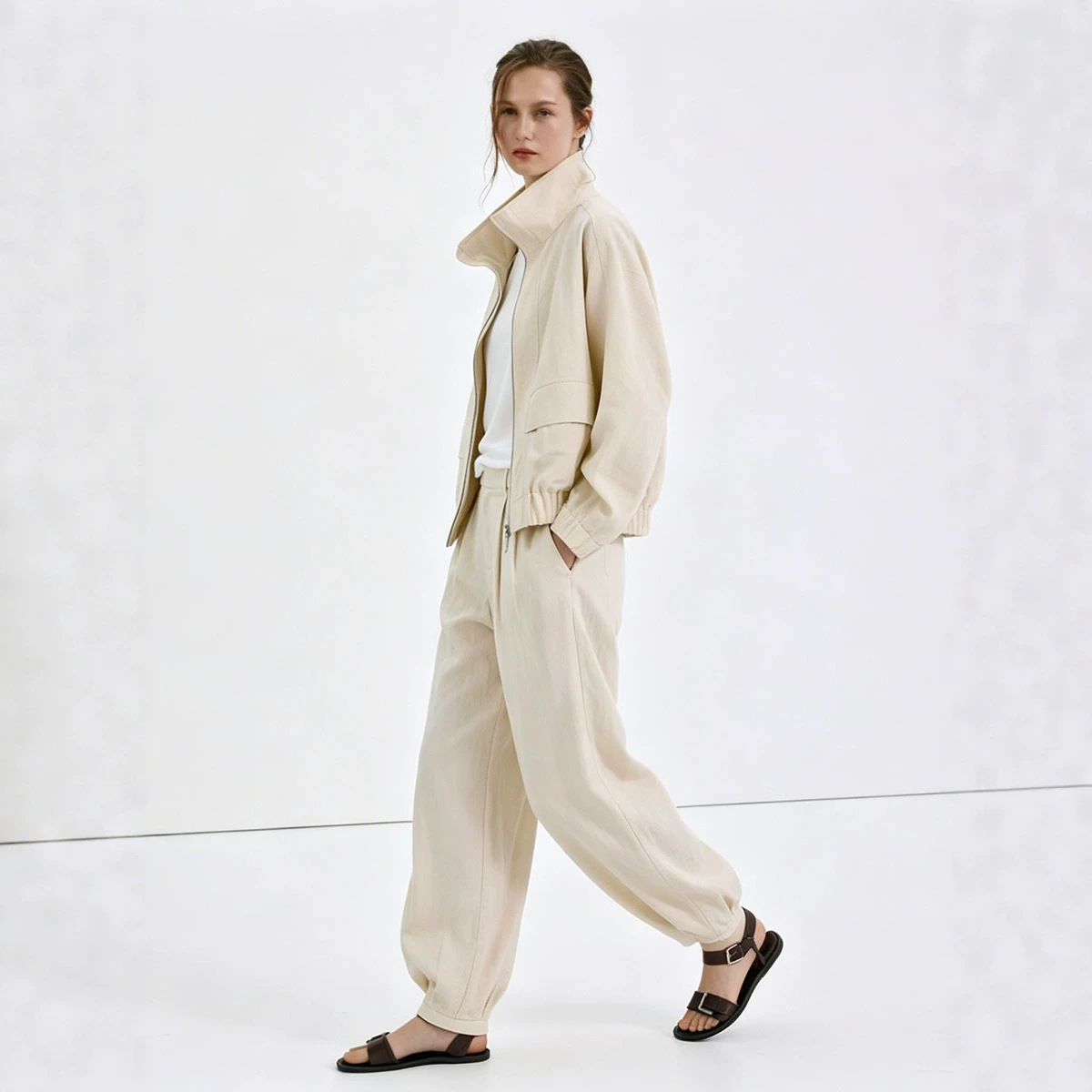 Women's Casual Two-Piece Sweater and Pants Set