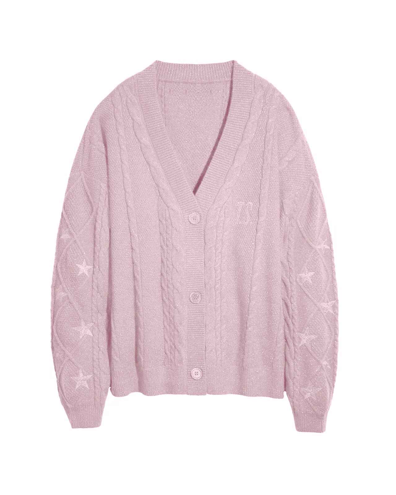 Orange Star Embroidered Cardigan Sweater