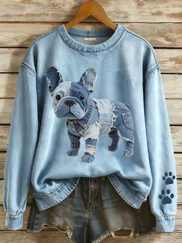 Women's Christmas Animal Print Sweatshirt