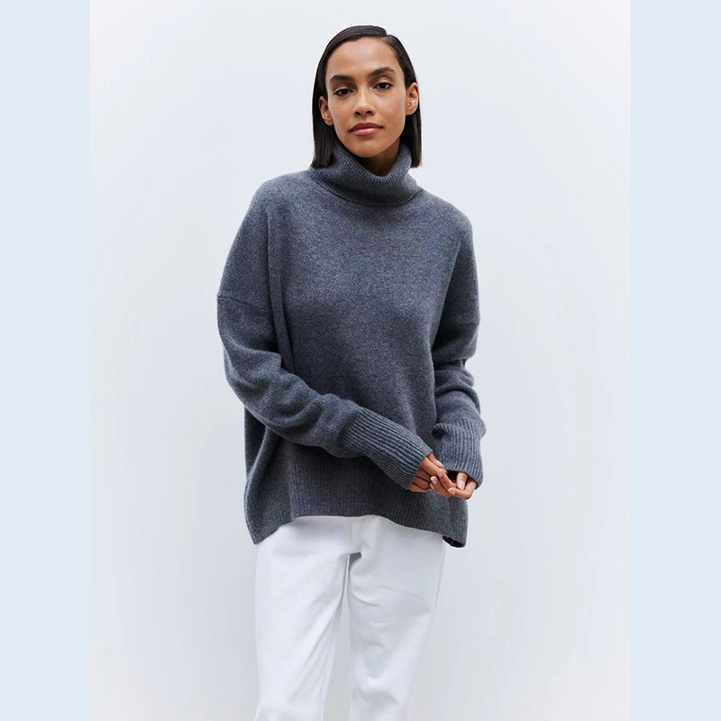 Soft Comfortable Pullover Collared Knit Sweater, Pill-Resistant Solid Color