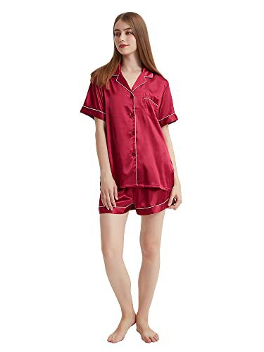 Women's Cuban Collar Short Sleeve Button Set