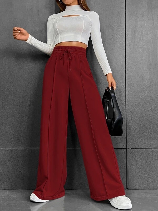 Women's Straight-Leg Sweatpants Loose Wide-Leg Casual Dance Pants