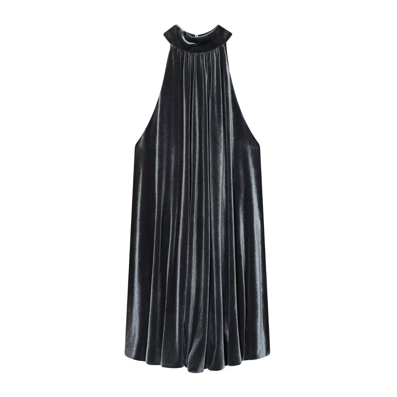 Velvet Bow Sleeveless Balloon Top
