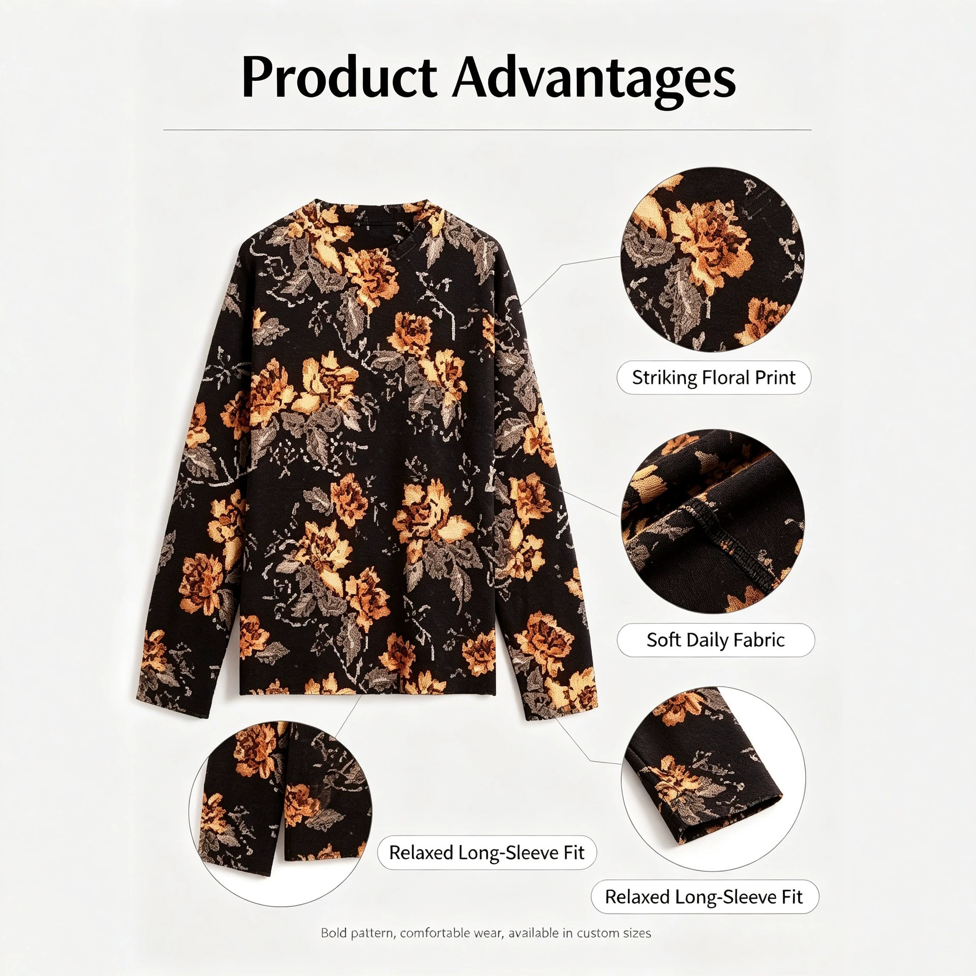 3D Print Christmas Sweater Women's Crewneck Long Sleeve Knit Pullover