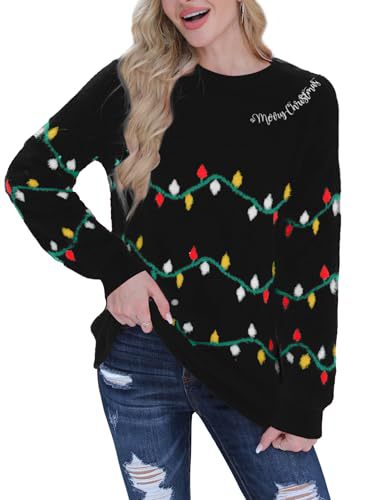 Women's Christmas Snowman Print Crewneck Sweatshirt