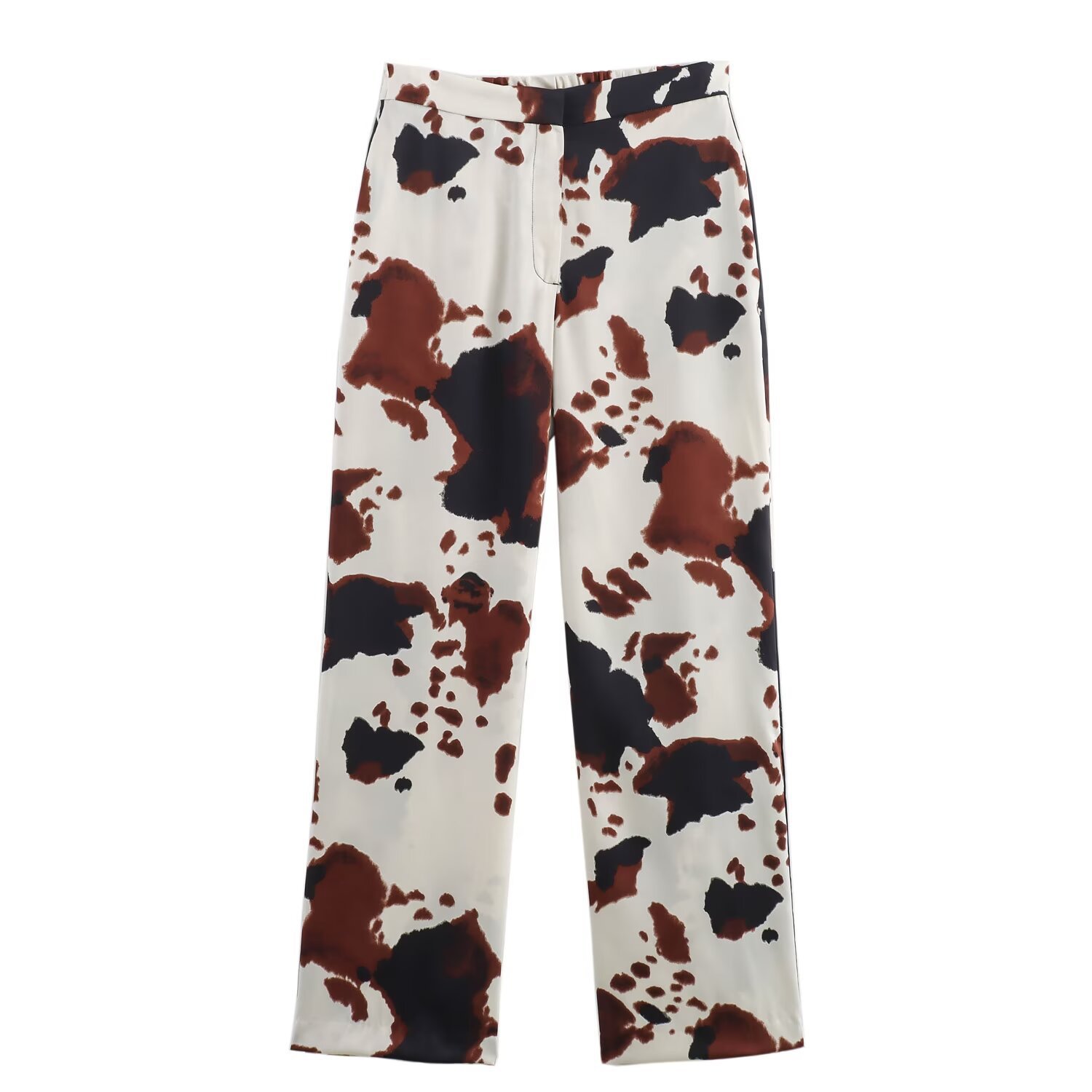Women's Animal Print Shirt and Pants Set Long Sleeve