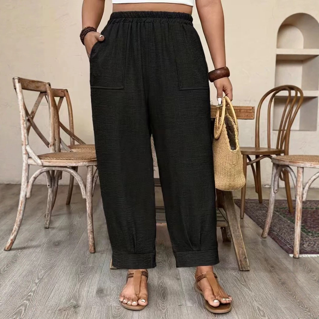 Women's Casual Loose Wide-Leg Carrot Pants
