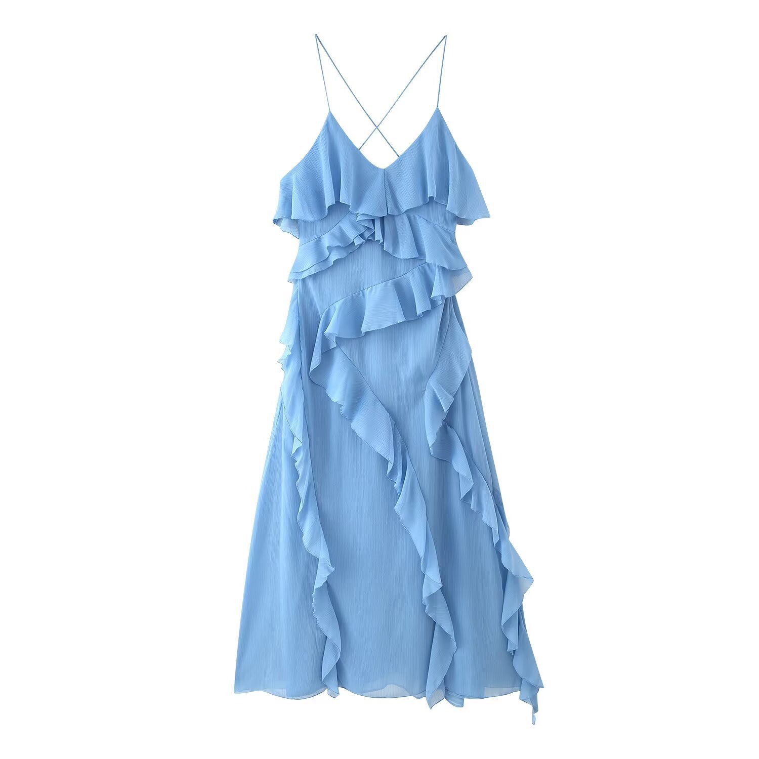 Women's Layered Cami Dress with Tie Detail