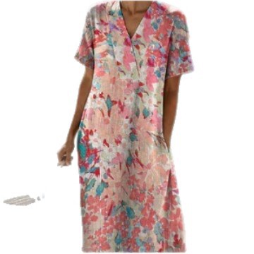 Women's Floral Print Ruched Midi Dress Sleeveless Deep V-Neck Bodycon