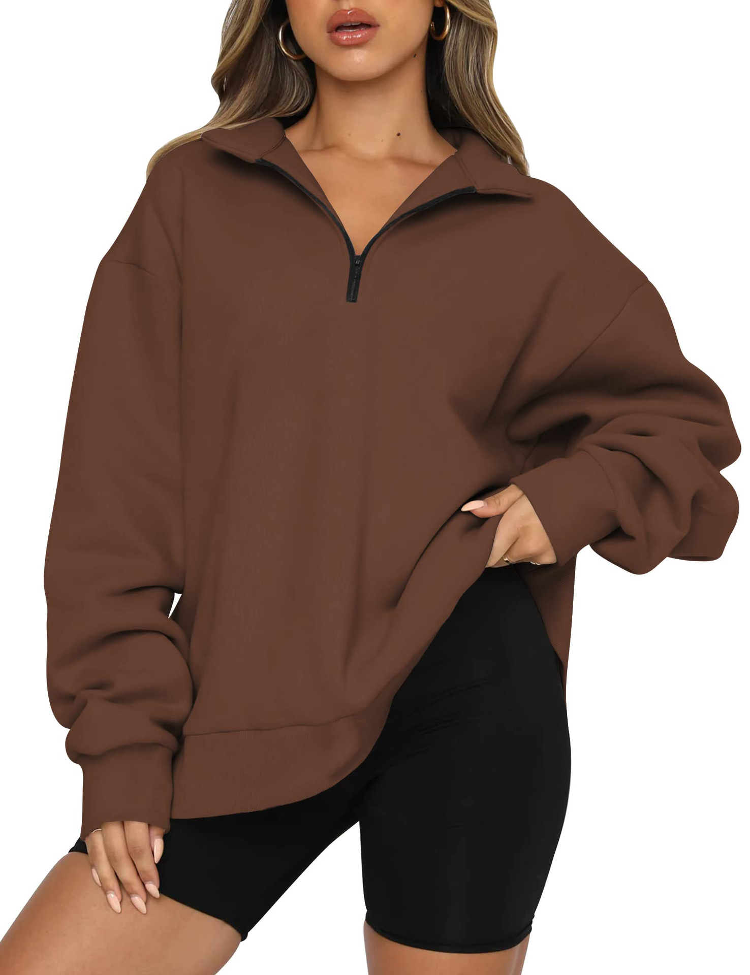 Women's Casual Long-Sleeve Pullover Sweatshirt
