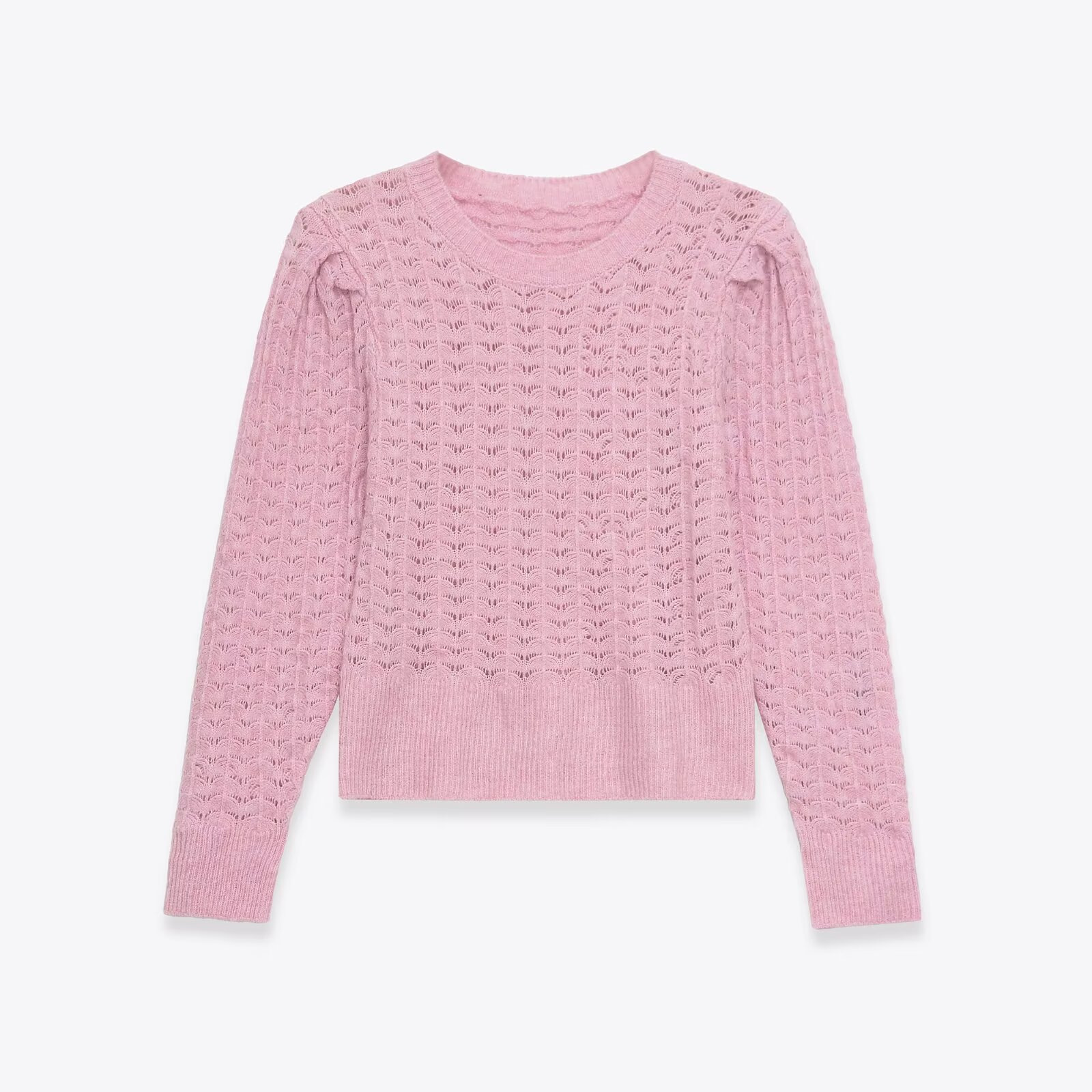 Women's Loose Round Neck Long Sleeve Knit Sweater