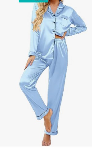Women's Cuban Collar Long Sleeve Lounge Set